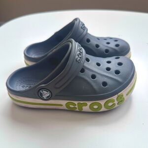 Crocs Kids' Clogs - Grey and Green